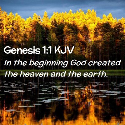 Genesis 1:1 KJV Free Bible Images
