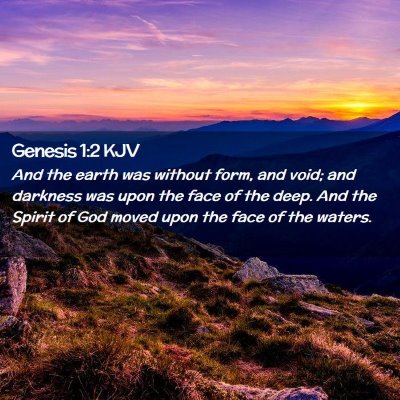 Genesis 1:2 KJV Free Bible Images