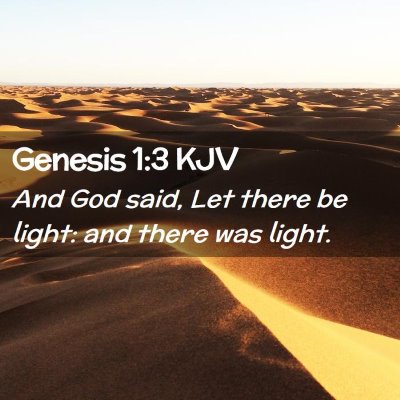 Genesis 1:3 KJV Free Bible Images