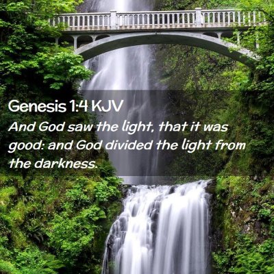 Genesis 1:4 KJV Free Bible Images