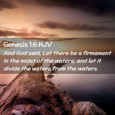 Genesis 1:6 KJV Free Bible Images