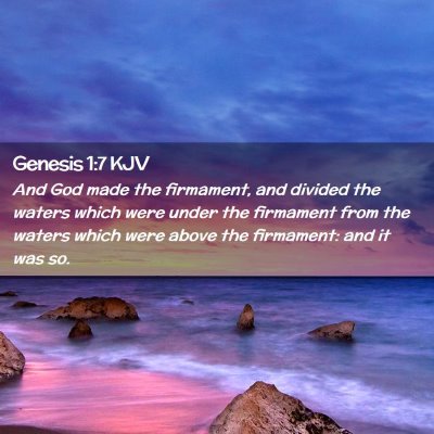 Genesis 1:7 KJV Free Bible Images