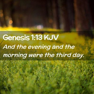 Genesis 1:13 KJV Free Bible Images