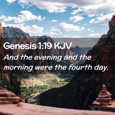 Genesis 1:19 KJV Free Bible Images