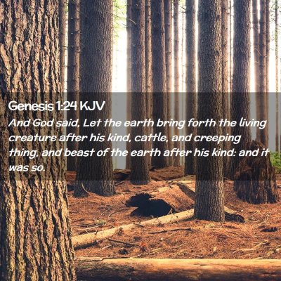 Genesis 1:24 KJV Free Bible Images