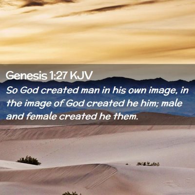 Genesis 1:27 KJV Free Bible Images