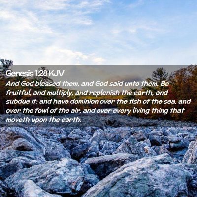 Genesis 1:28 KJV Free Bible Images