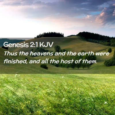 Genesis 2:1 KJV Free Bible Images