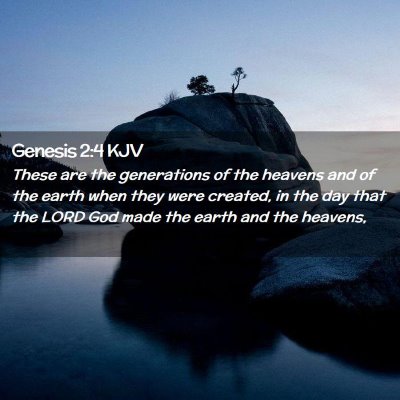 Genesis 2:4 KJV Free Bible Images