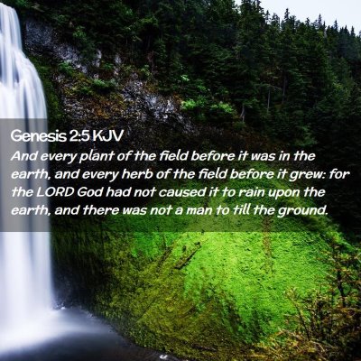 Genesis 2:5 KJV Free Bible Images