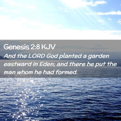 Genesis 2:8 KJV Free Bible Images