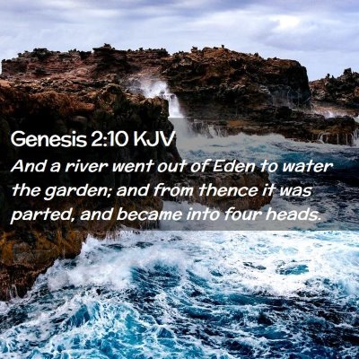 Genesis 2:10 KJV Free Bible Images