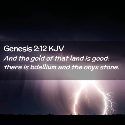 Genesis 2:12 KJV Free Bible Images