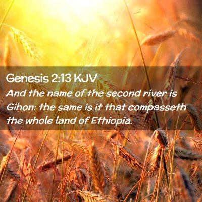 Genesis 2:13 KJV Free Bible Images