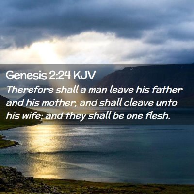 Genesis 2:24 KJV Free Bible Images