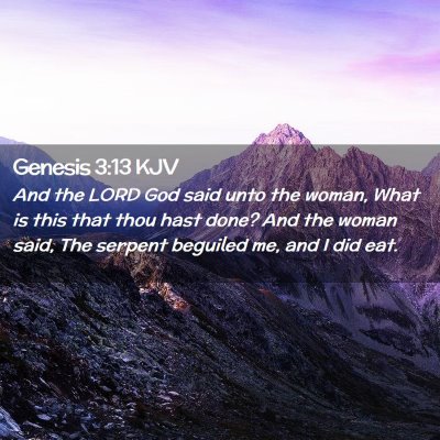Genesis 3:13 KJV Free Bible Images