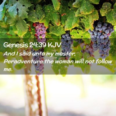 Genesis 24:39 KJV Free Bible Images
