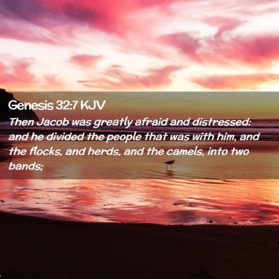 Genesis 32:7 KJV Free Bible Images