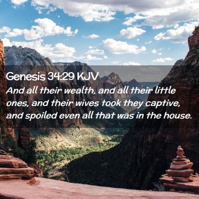 Genesis 34:29 KJV Free Bible Images
