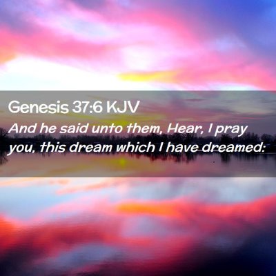 Genesis 37:6 KJV Free Bible Images