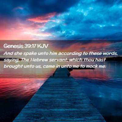 Genesis 39:17 KJV Free Bible Images
