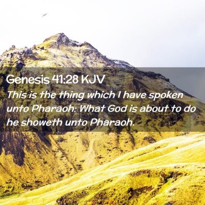 Genesis 41:28 KJV Free Bible Images