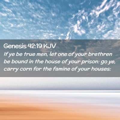 Genesis 42:19 KJV Free Bible Images
