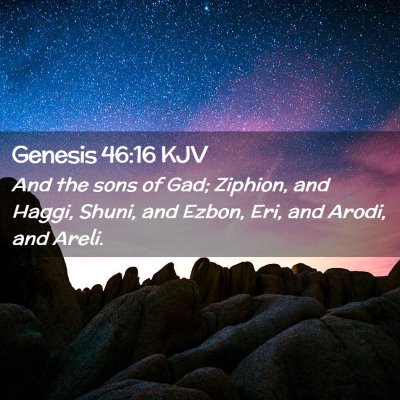 Genesis 46:16 KJV Free Bible Images