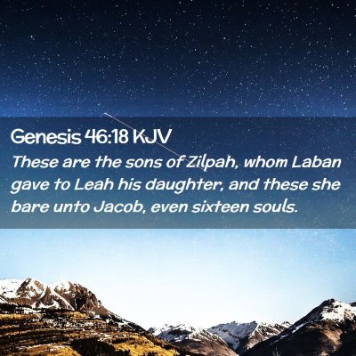 Genesis 46:18 KJV Free Bible Images