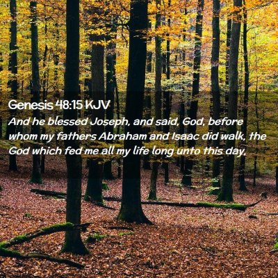 Genesis 48:15 KJV Free Bible Images