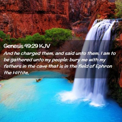 Genesis 49:29 KJV Free Bible Images