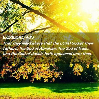 Exodus 4:5 KJV Free Bible Images