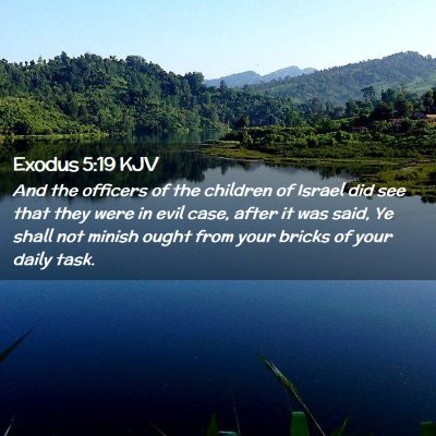 Exodus 5:19 KJV Free Bible Images