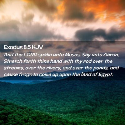 Exodus 8:5 KJV Free Bible Images