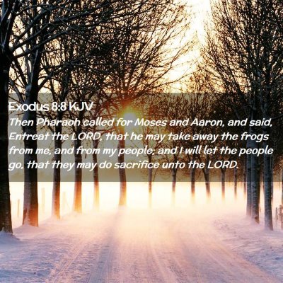 Exodus 8:8 KJV Free Bible Images