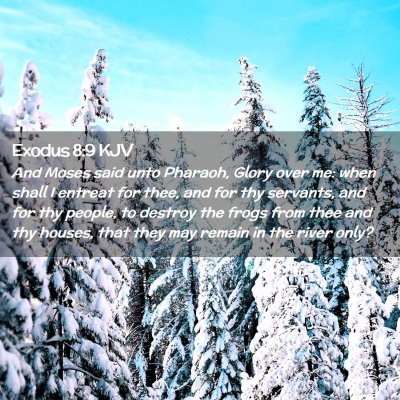 Exodus 8:9 KJV Free Bible Images
