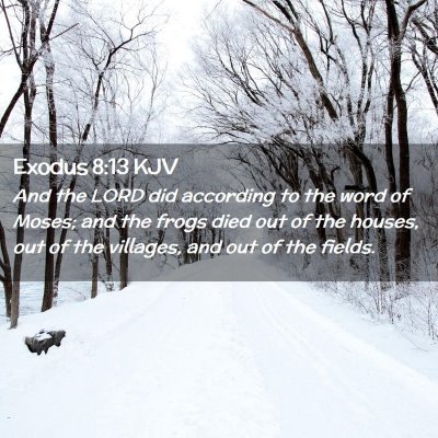 Exodus 8:13 KJV Free Bible Images