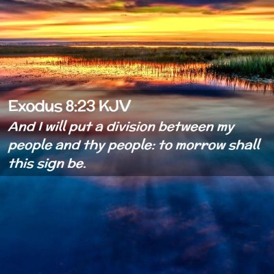 Exodus 8:23 KJV Free Bible Images
