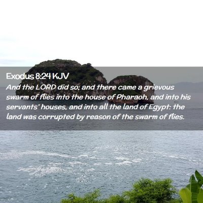 Exodus 8:24 KJV Free Bible Images