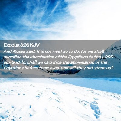 Exodus 8:26 KJV Free Bible Images