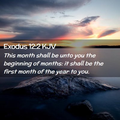 Exodus 12:2 KJV Free Bible Images