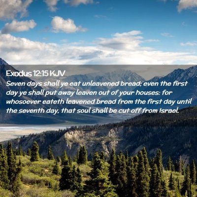 Exodus 12:15 KJV Free Bible Images