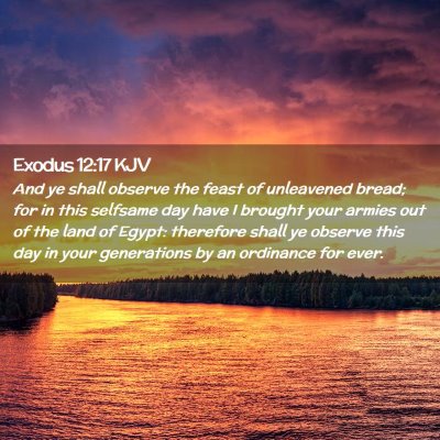 Exodus 12:17 KJV Free Bible Images