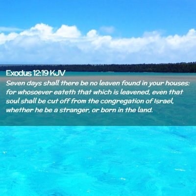 Exodus 12:19 KJV Free Bible Images