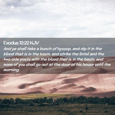 Exodus 12:22 KJV Free Bible Images