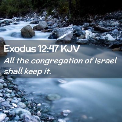 Exodus 12:47 KJV Free Bible Images