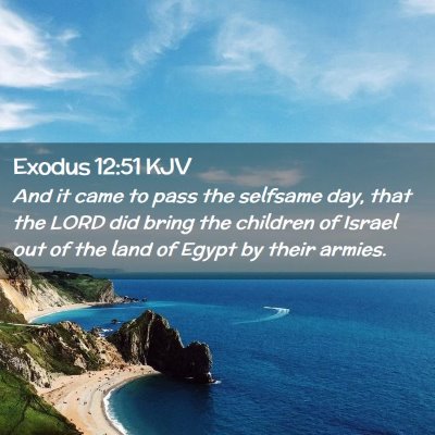 Exodus 12:51 KJV Free Bible Images