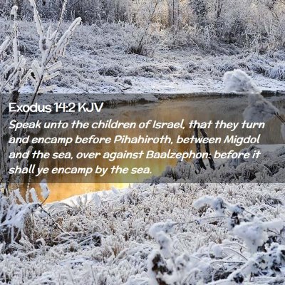 Exodus 14:2 KJV Free Bible Images