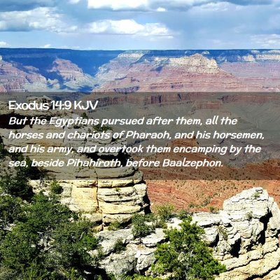 Exodus 14:9 KJV Free Bible Images