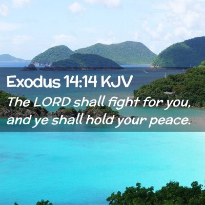 Exodus 14:14 KJV Free Bible Images